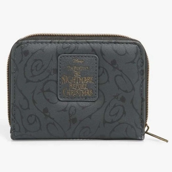 Loungefly Disney Nightmare Before Christmas Jack & Sally Graveyard Zipper Wallet - Picture 2 of 4